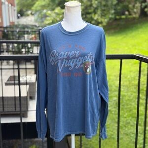 Buc-ee’s Blue Graphic Long Sleeve Shirt Size XL